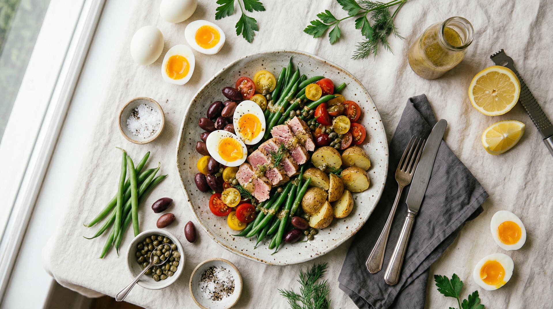 Tonijn Niçoise Salade met Kappertjes