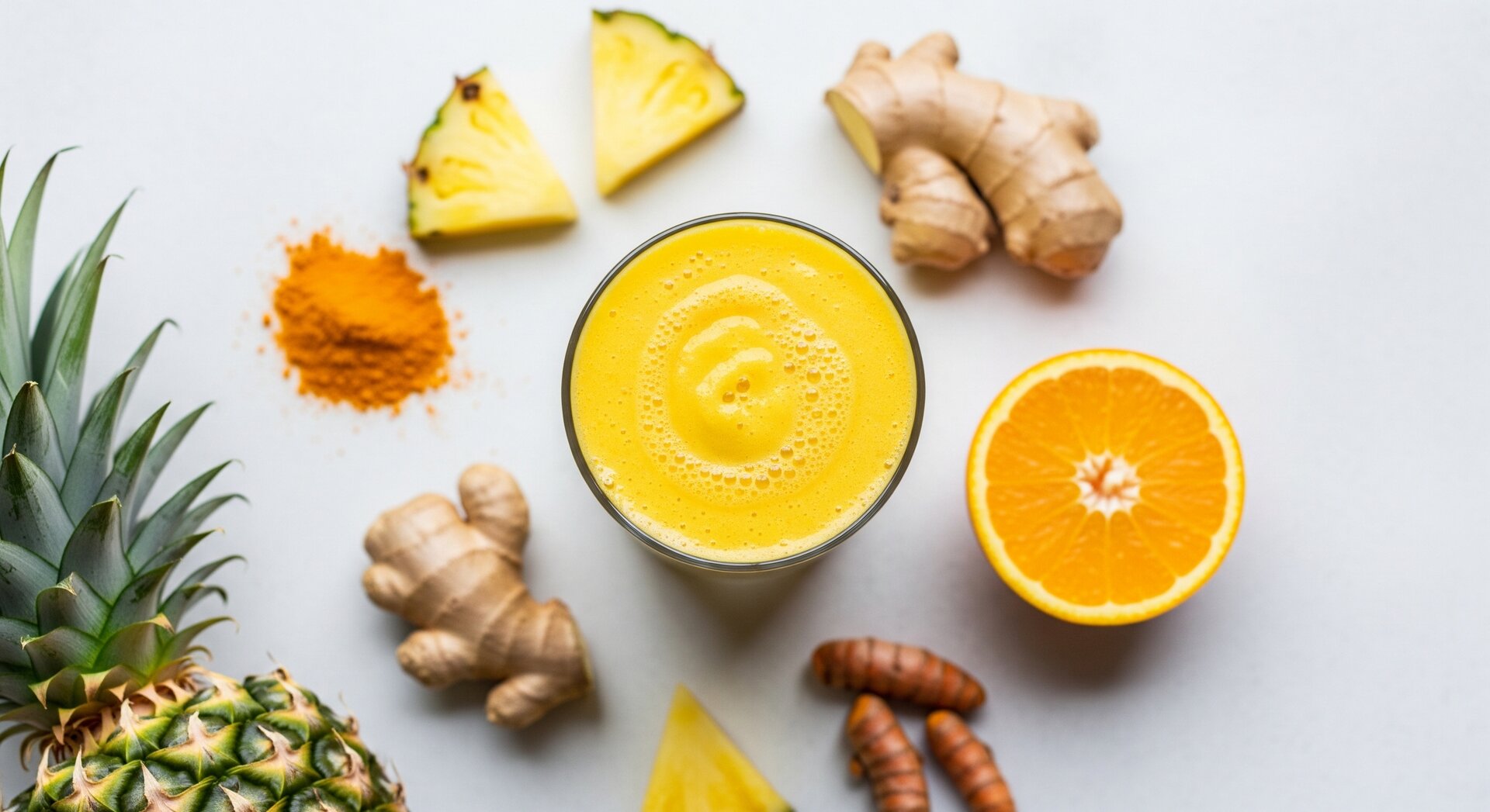 Tropische Ananas-Gember Smoothie