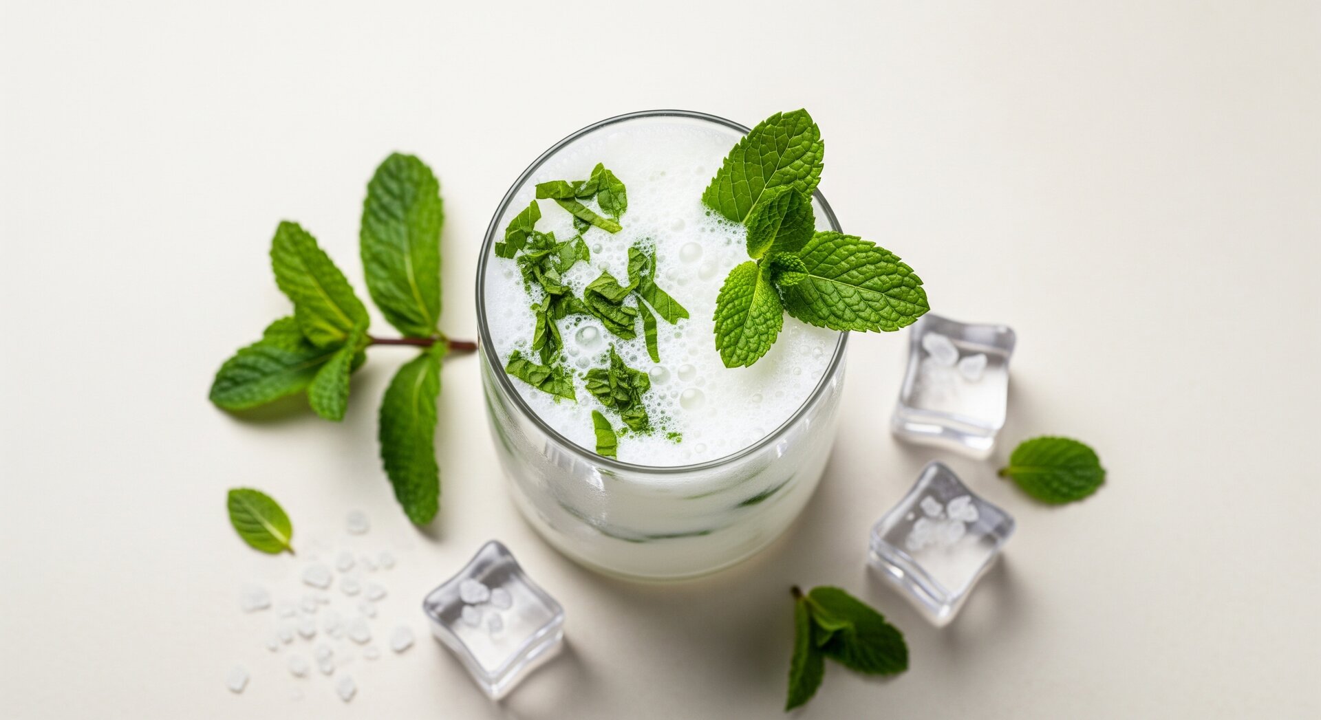 Turkse Ayran Yoghurtdrank met Munt