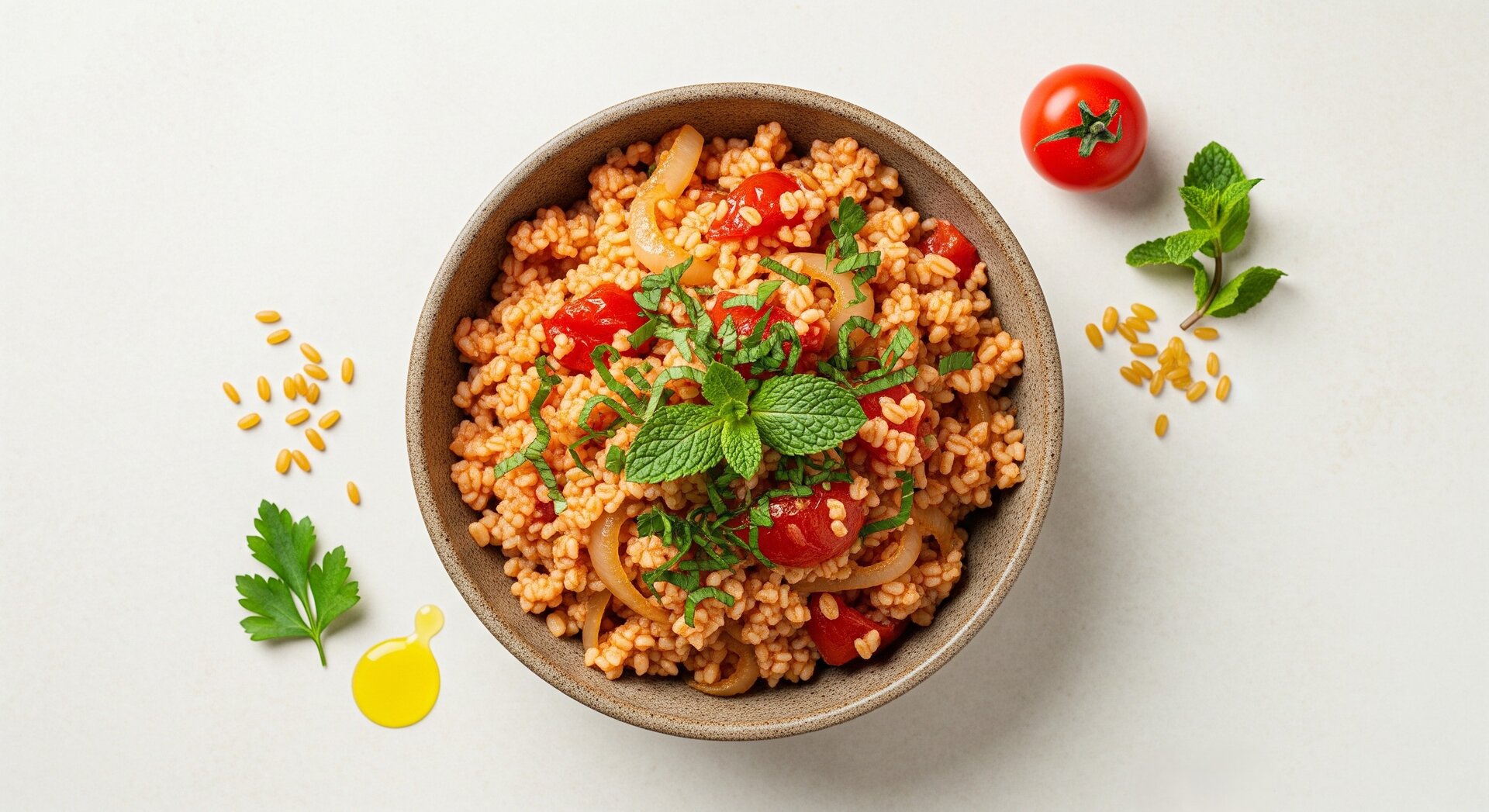 Turkse Bulgur Pilav met Tomaat