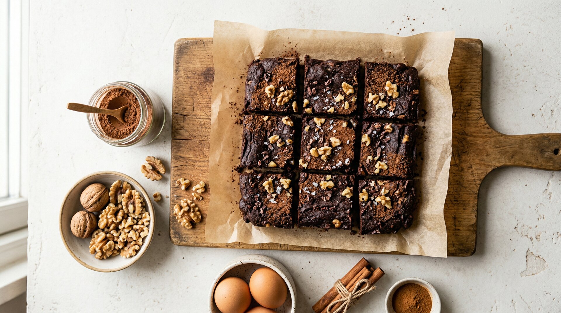 Walnoot-Cacao Brownies (Keto)