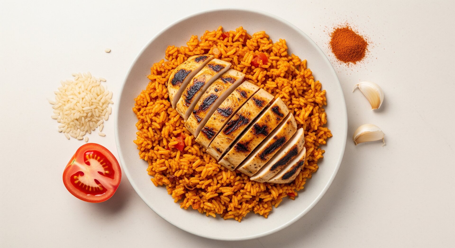 West-Afrikaanse Jollof Rijst met Kip