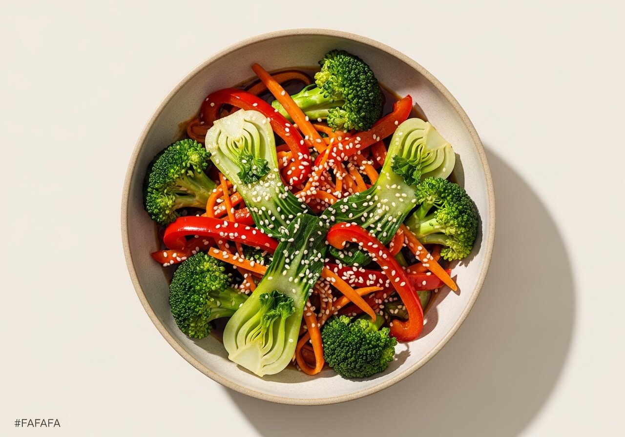 Wok Groenten met Gember en Knoflook
