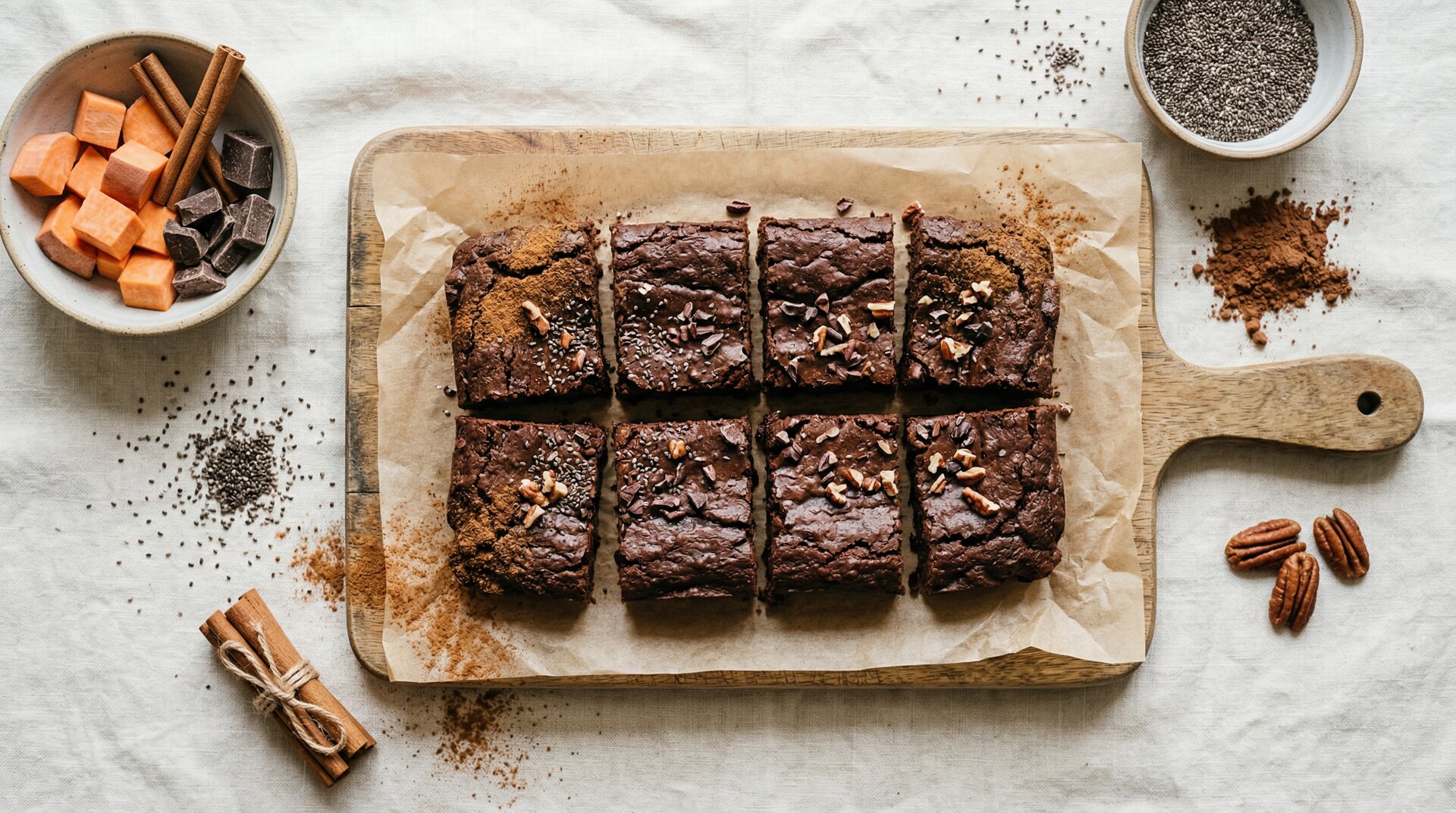 Zoete-Aardappel Brownies