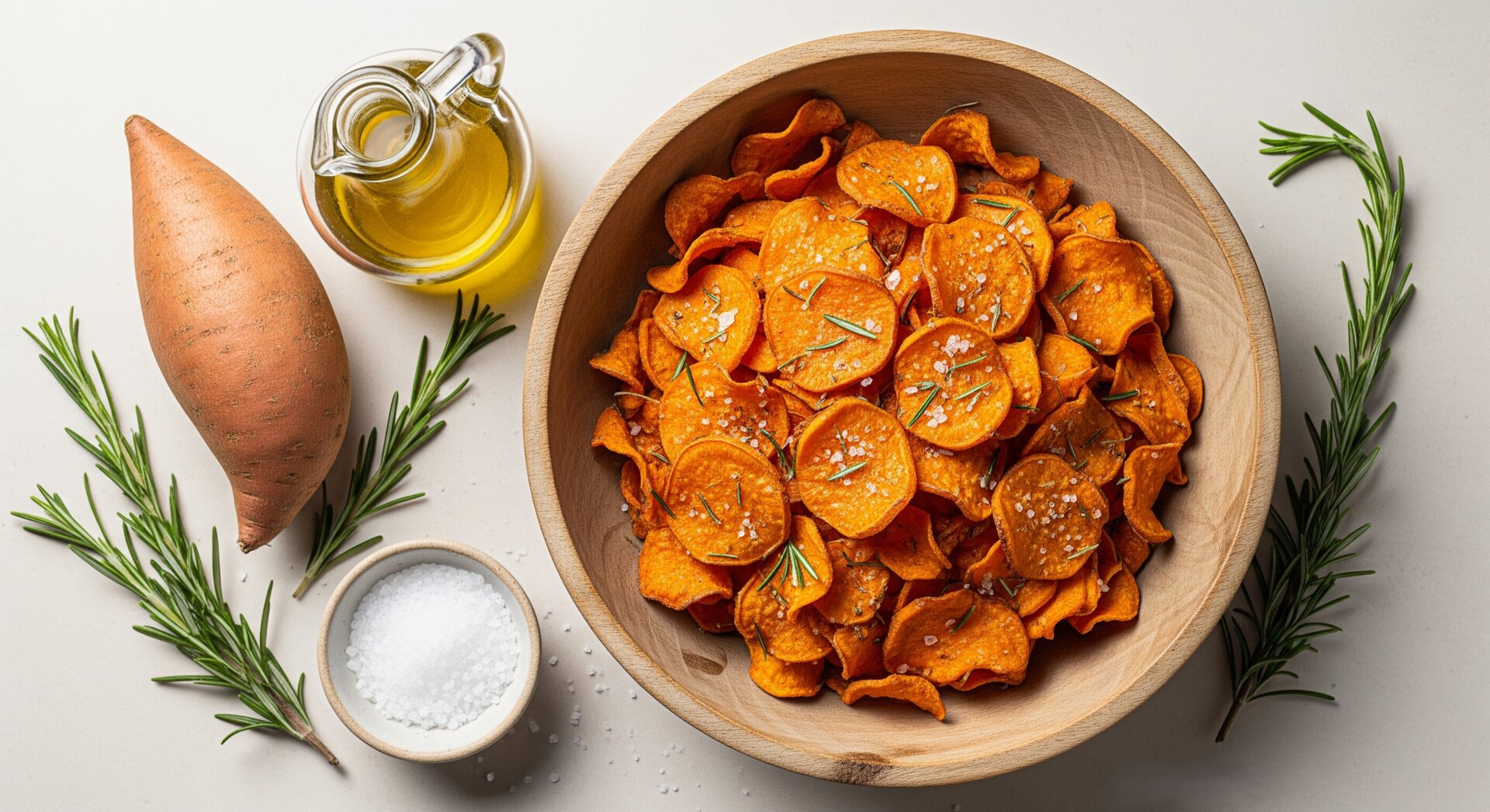 Knapperige Zoete Aardappel Chips