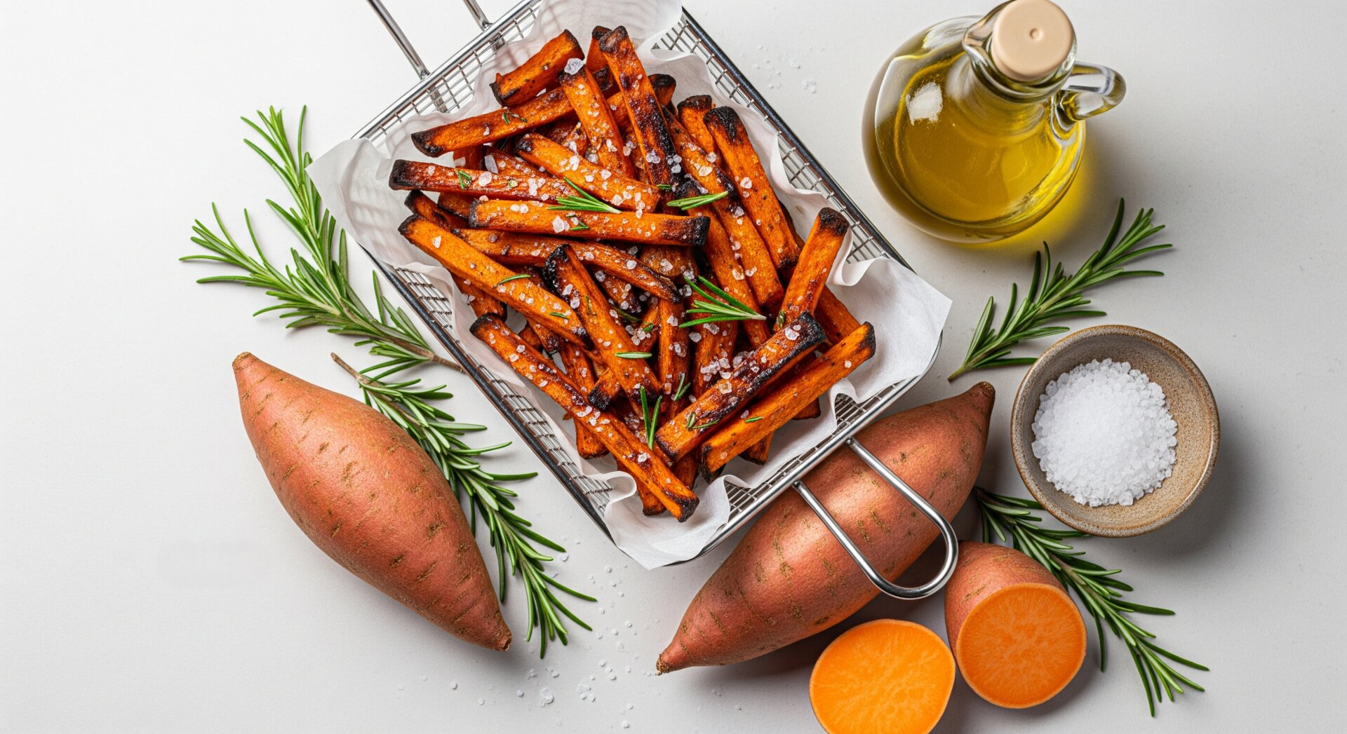 Knapperige Zoete Aardappel Friet