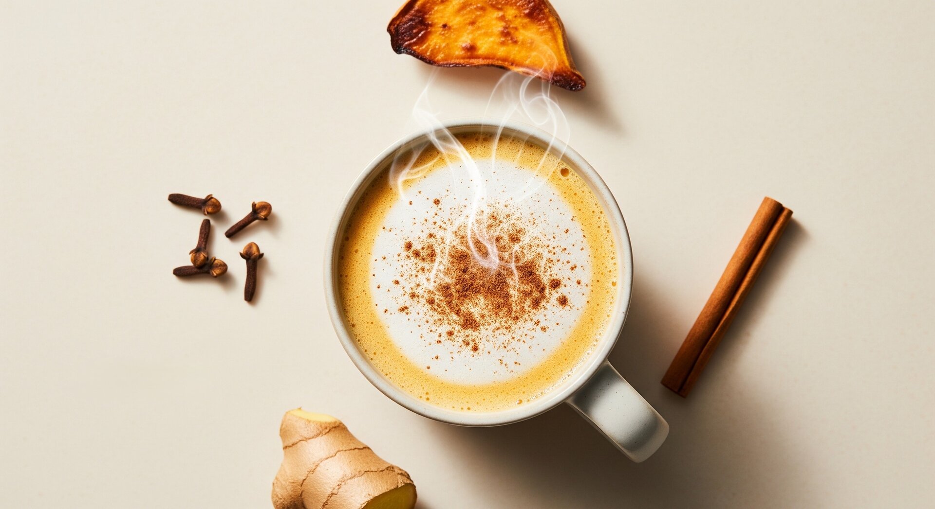 Zoete Aardappel Kaneel Latte