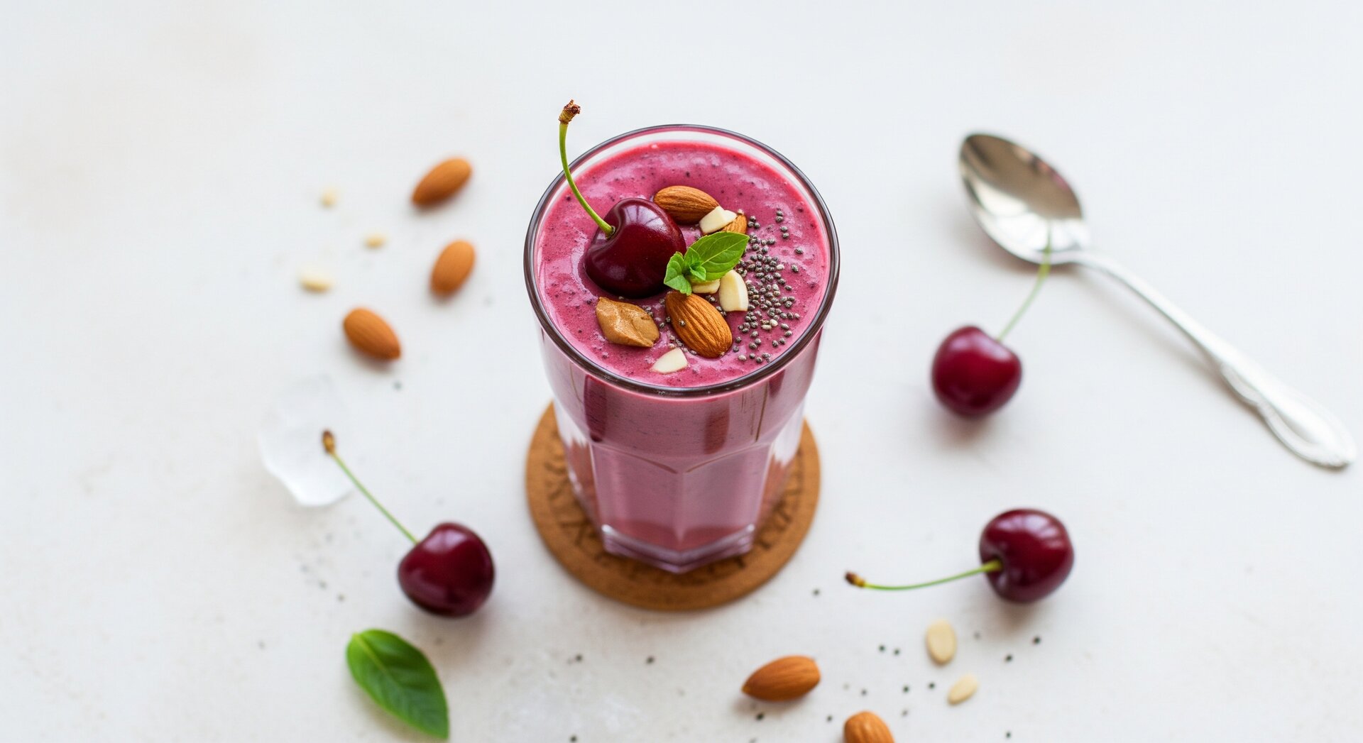 Zure Kersen-Banaan Smoothie